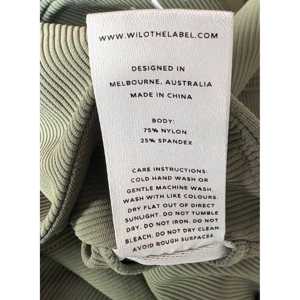 Wilo The Label Base Ribbed Longline Racerback Sports Bra Athleisure Yoga Workout - Picture 6 of 6